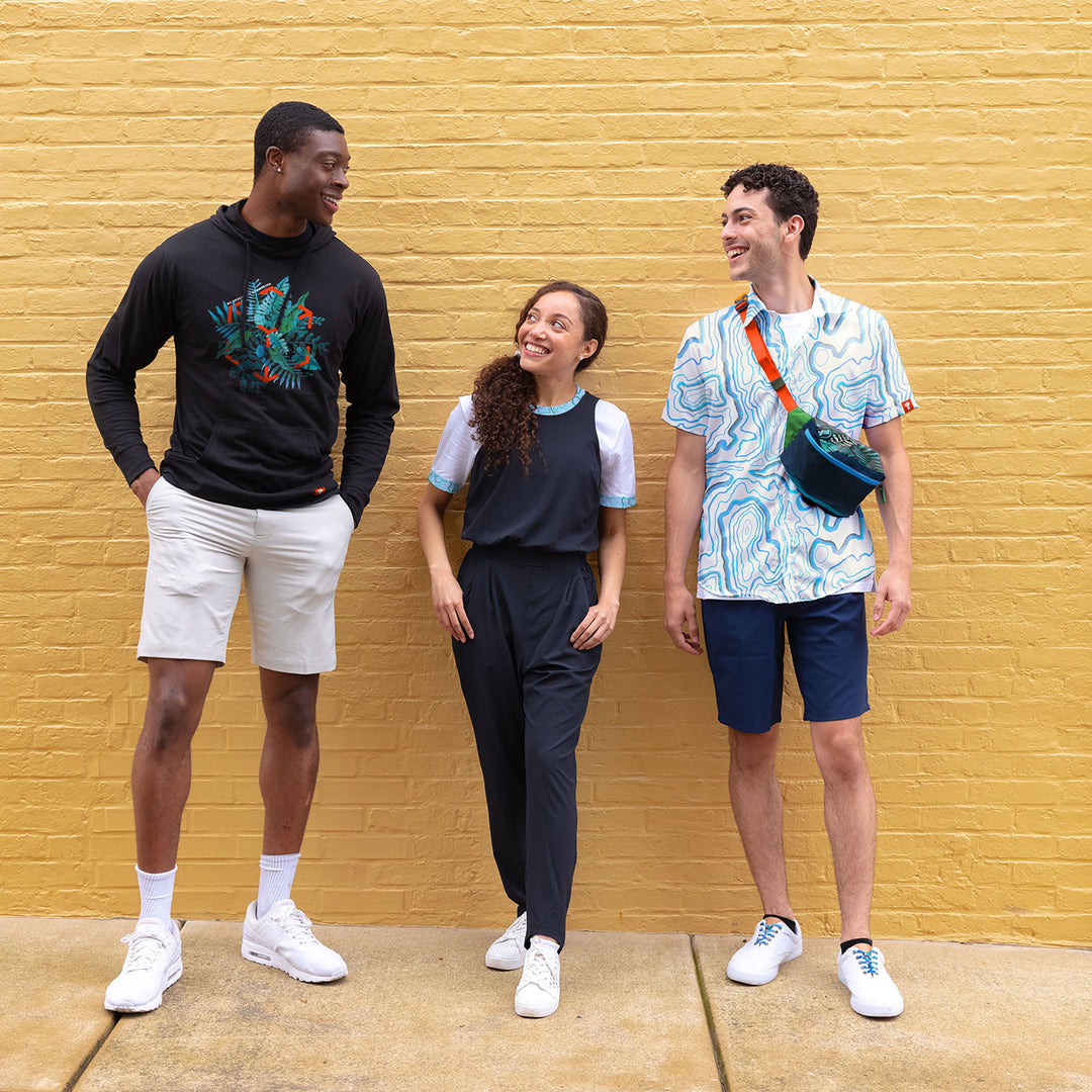 PEAKS AND VALLEYS BUTTON DOWN